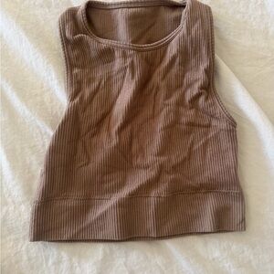 SKIMS Ribbed Tan Tank Top size s/m